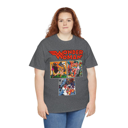 Wonder Woman T-Shirt - Ross Andru & Dick Giordano Art - Judgment in Infinity Story - Zatanna, Supergirl, Huntress, Power Girl, Raven, Wonder Girl, Starfire - DC Comics