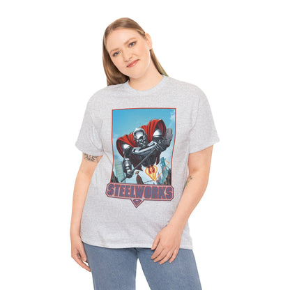 Steelworks T-Shirt - Jon Bogdanove Art - John Henry Irons - Superman Family - DC Comics