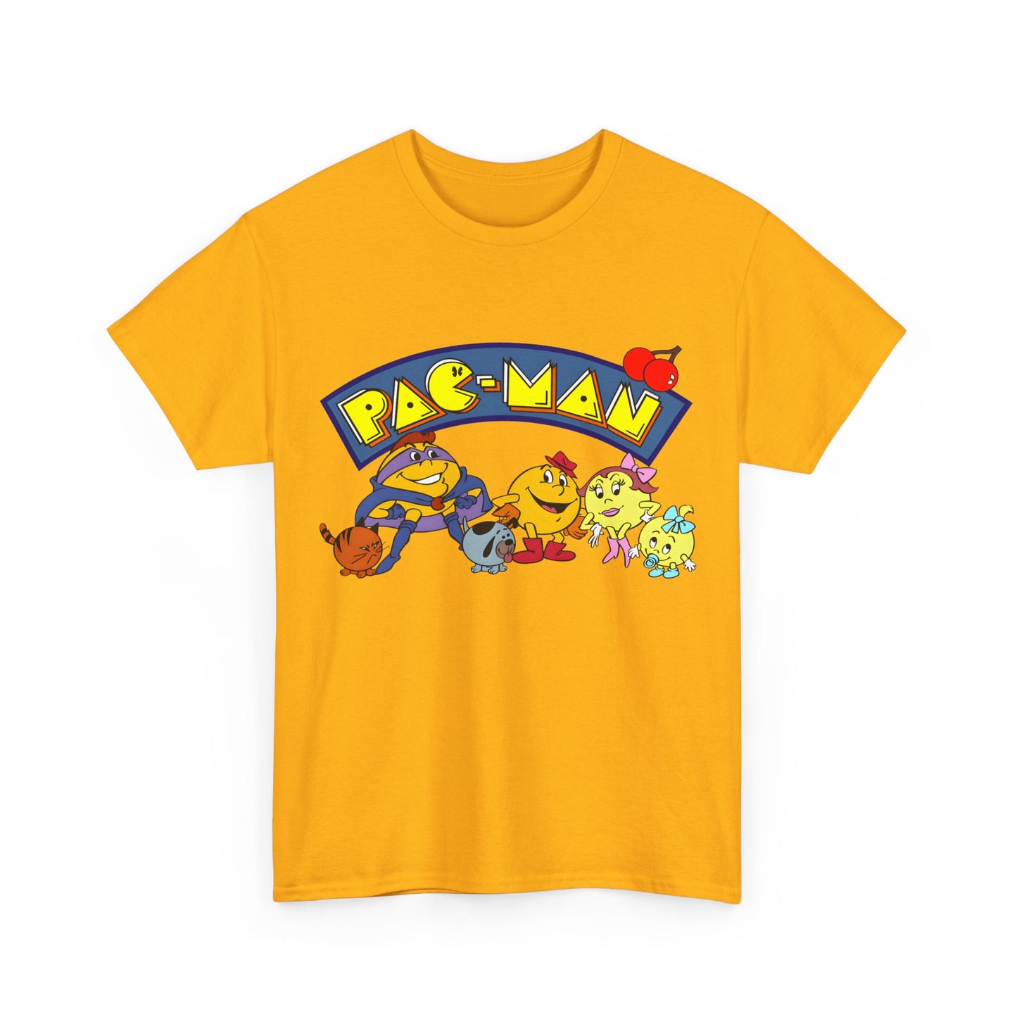 Pac-Man T-Shirt - Ms Pac-Man, Baby Pac - Hanna-Barbera Saturday Morning Cartoon - Popular 1980s TV Animation
