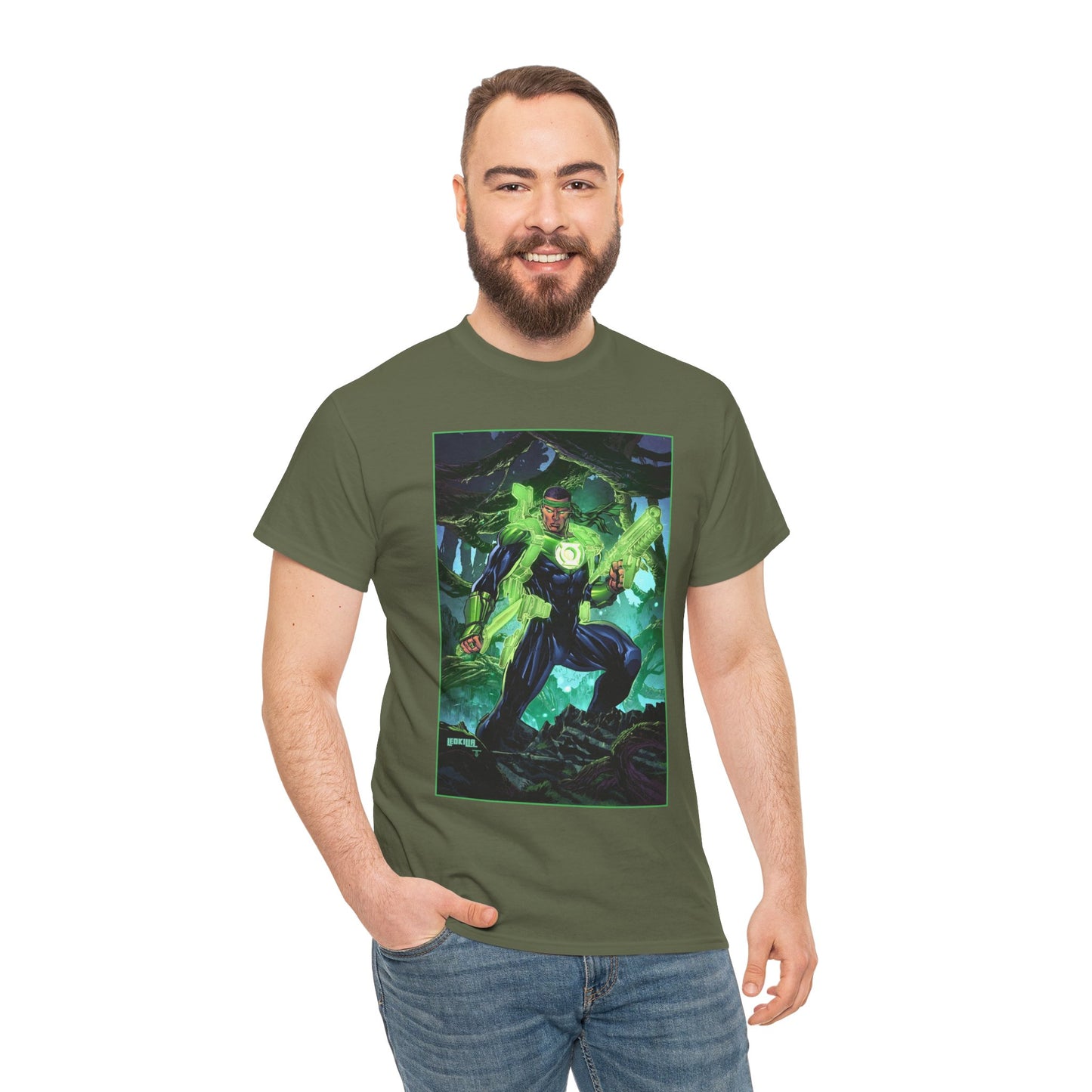 Jon Stewart T-Shirt - Ken Lashley Art - Green Lantern War Journal Cover Art - DC Comics