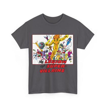 Legion of Super-Villains T-Shirt - Steve Lightle Art - LOSH, Legion of Super-Heroes Foes - Saturn Queen, Tyr, Lightning Lord, Spider Girl, Cosmic King, Nemesis Kid - DC Comics