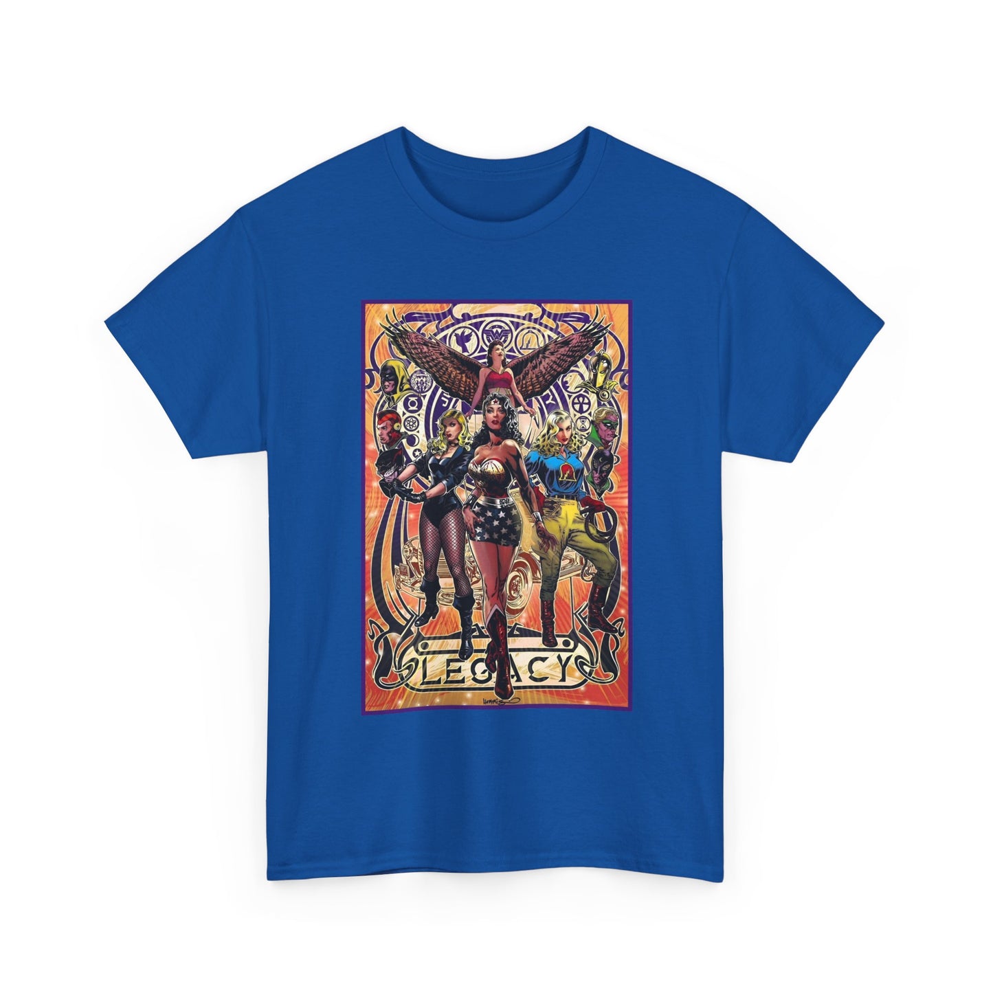 Justice Society T-Shirt - Tony Harris Art - Wonder Woman, Liberty Belle, Black Canary, Hawkgirl - JSA - DC Comics