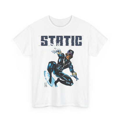Static T-Shirt - Denys Cowan Art - DC Comics, Milestone Media - Shock to your System