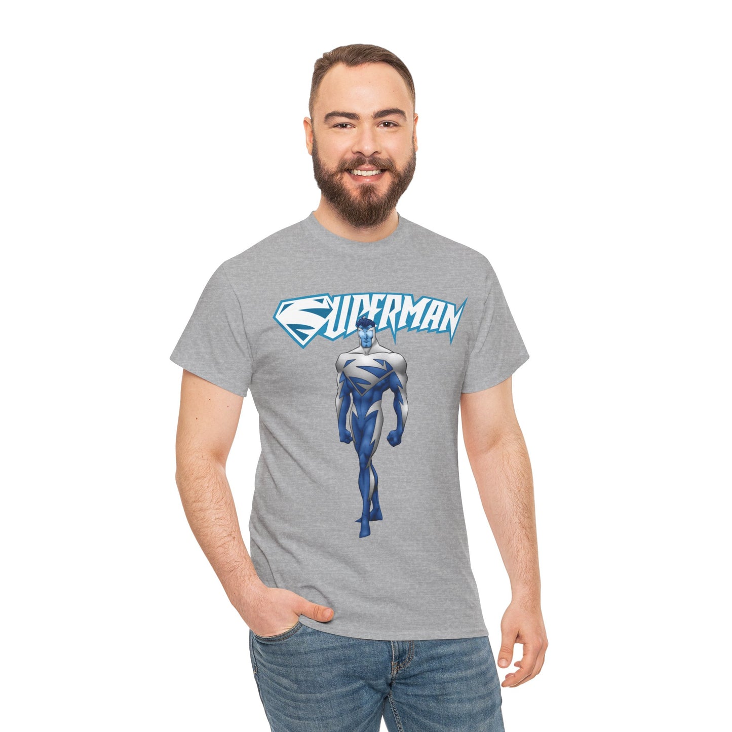Superman T-Shirt - Clark Kent - Man of Steel - DC Comics - Electric Superman 1990s Storyline