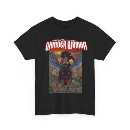 Absolute Wonder Woman T-Shirt - Hayden Sherman Art - DC Comics All-In - Raised in Hell by Circe - Riding Pegasus