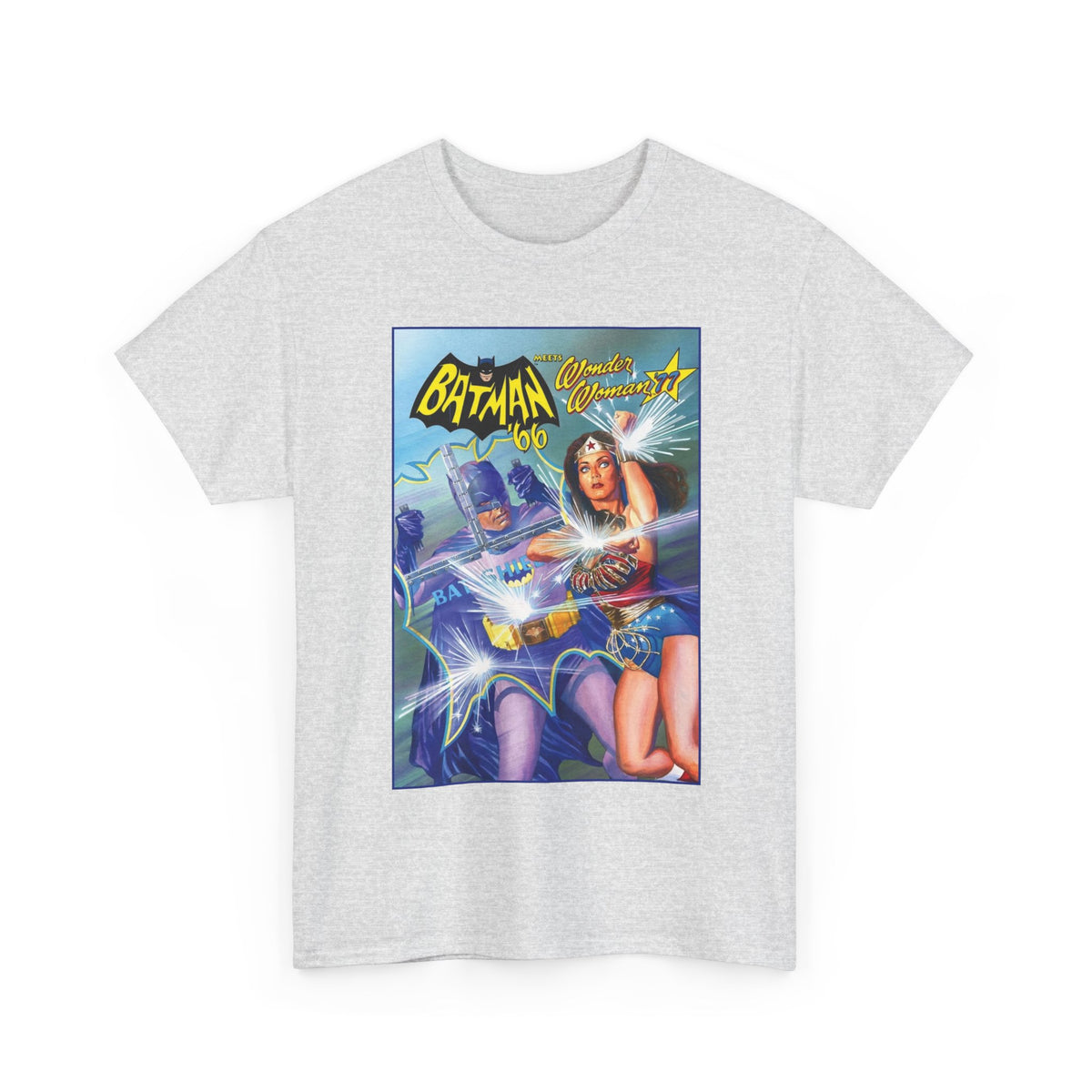 Batman '66 Meets Wonder Woman '77 T-Shirt - Alex Ross Art - DC Comics
