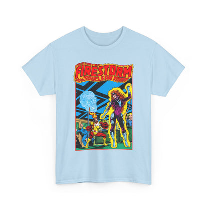 Fury of Firestorm T-Shirt - Pat Broderick Art - Vs Plastique - #7 Cover Art - DC Comics