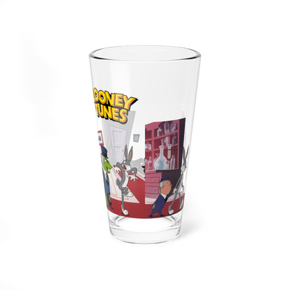 Bugs Bunny Jekyll Hyde Pint Glass 16oz Looney Tunes Dr Jekyll Mr. Hyde Transformation Cartoon Glassware Vintage Retro Nostalgia Fan Gift