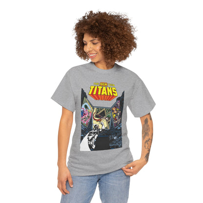 New Teen Titans T-Shirt - George Perez Art - Dr. Light, Titans Tower - DC Comics