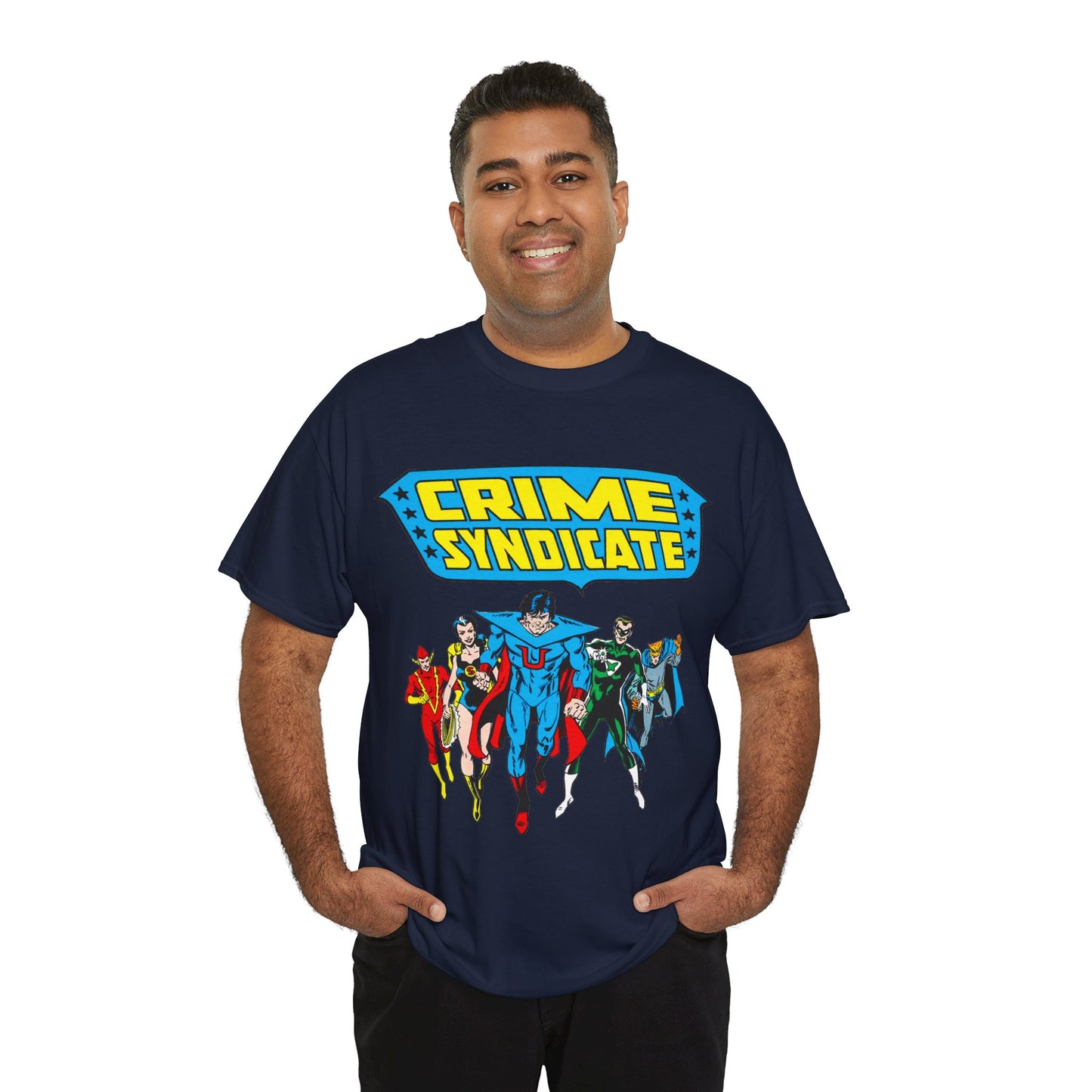 Crime Syndicate T-Shirt - Ultraman, Owlman, Superwoman, Power Ring, Johnny Quick - Earth 3 Justice League Villains - DC Comics