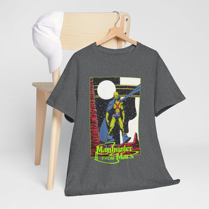 Martian Manhunter T-Shirt - George Perez Art - 1980s Justice League of America (JLA) Postcard Art - DC Comics