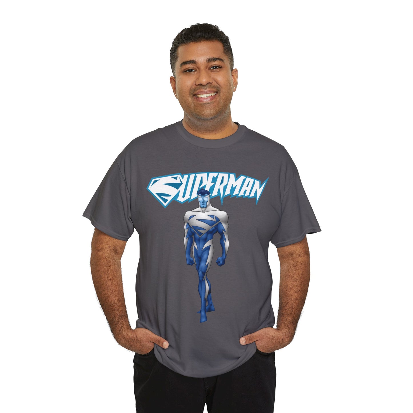 Superman T-Shirt - Clark Kent - Man of Steel - DC Comics - Electric Superman 1990s Storyline