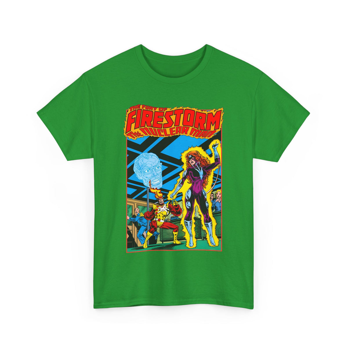 Fury of Firestorm T-Shirt - Pat Broderick Art - Vs Plastique - #7 Cover Art - DC Comics