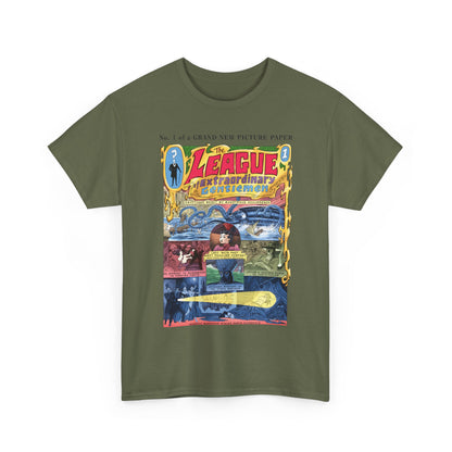 League of Extraordinary Gentlemen T-Shirt - Kevin O'Neill Art - Mina Murray, Captain Nemo, Allan Quatermain, Dr. Jekyll, & The Invisible Man - Alan Moore Story - DC Comics