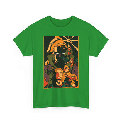 Justice Society T-Shirt - Michael Cho Art - New History of the DC Universe Cover - Black Canary, Starman, Hourman, Sandman - DC Comics