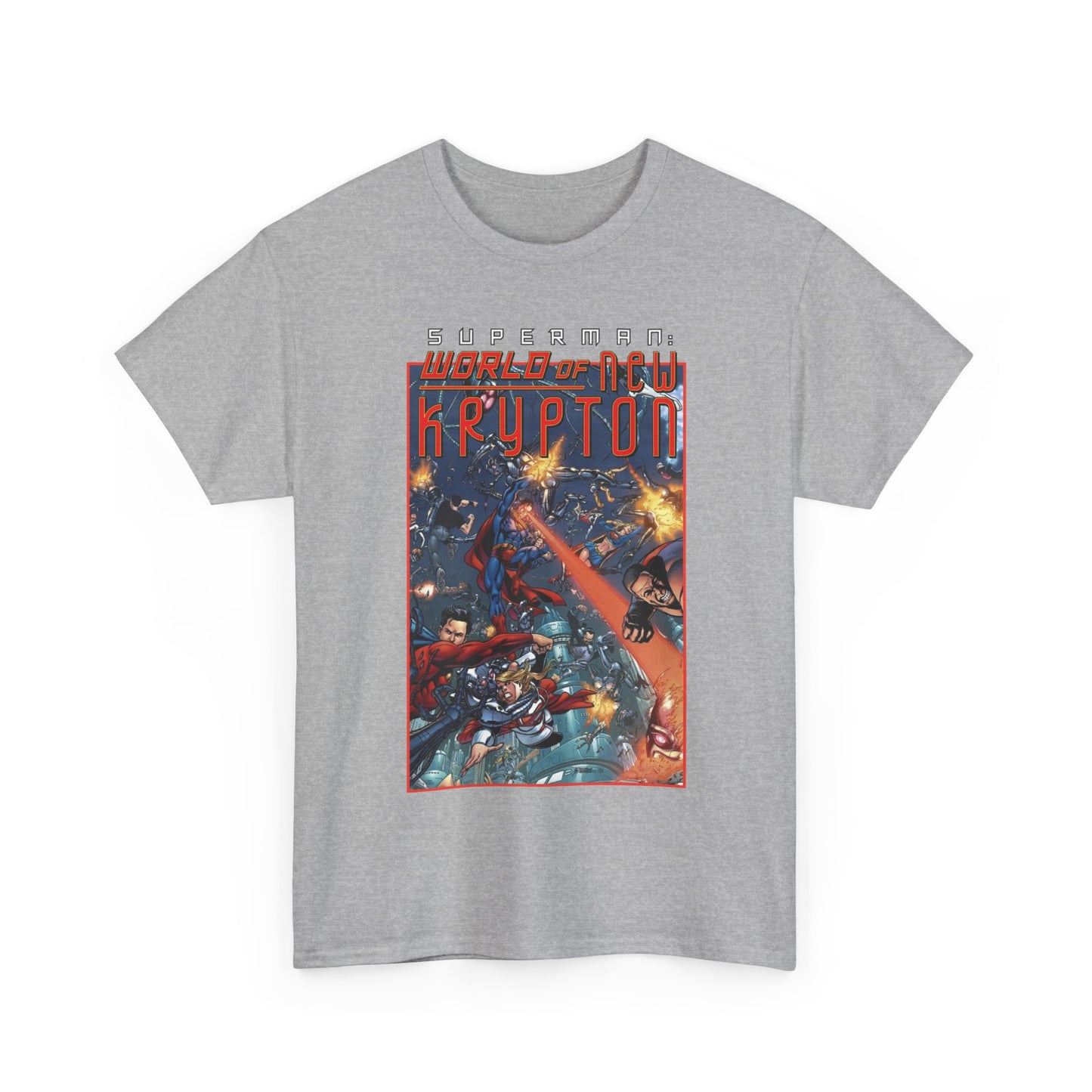Superman: World of Krypton T-Shirt - George Perez Art - Superboy, Supergirl, Mon-El - DC Comics