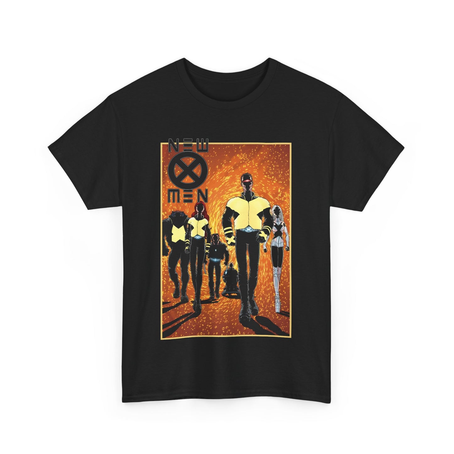 New X-Men T-Shirt - Frank Quitely Art - Wolverine, Cyclops, Jean Grey, Beast, Professor X - Marvel Comics - Grant Morrison Run