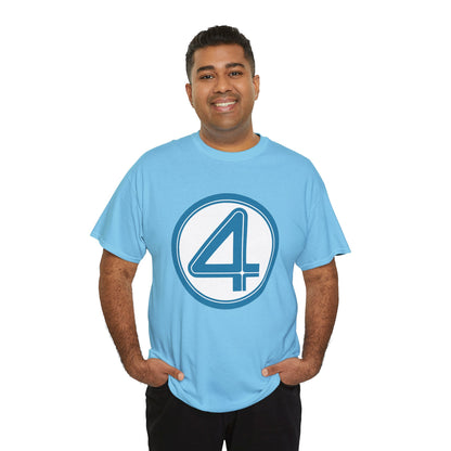 Fantastic Four Logo T-Shirt - New Marvel Movie 2025 - MCU - Pedro Pascal - 4 - Marvel Comics - Reed Richards