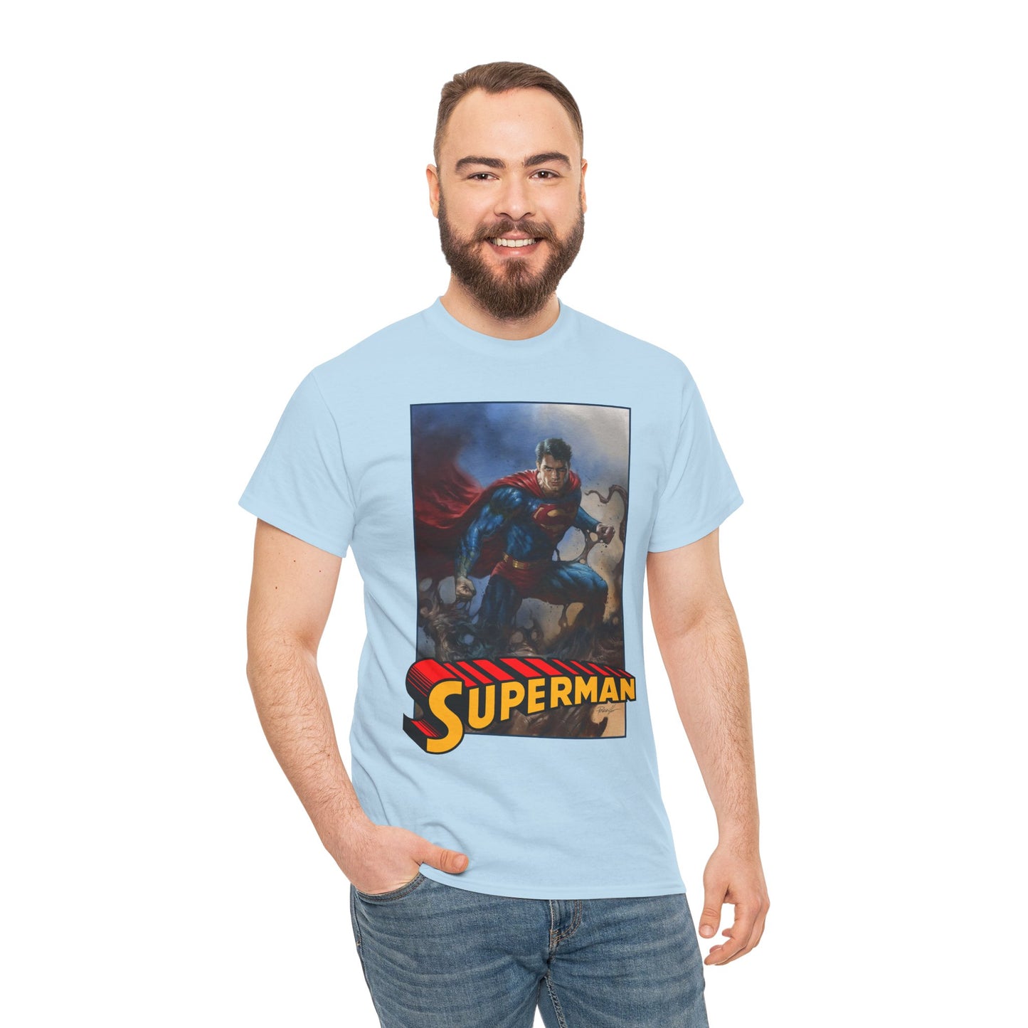 Superman T-Shirt - Lucio Parrillo Art - Man of Steel - DC Comics