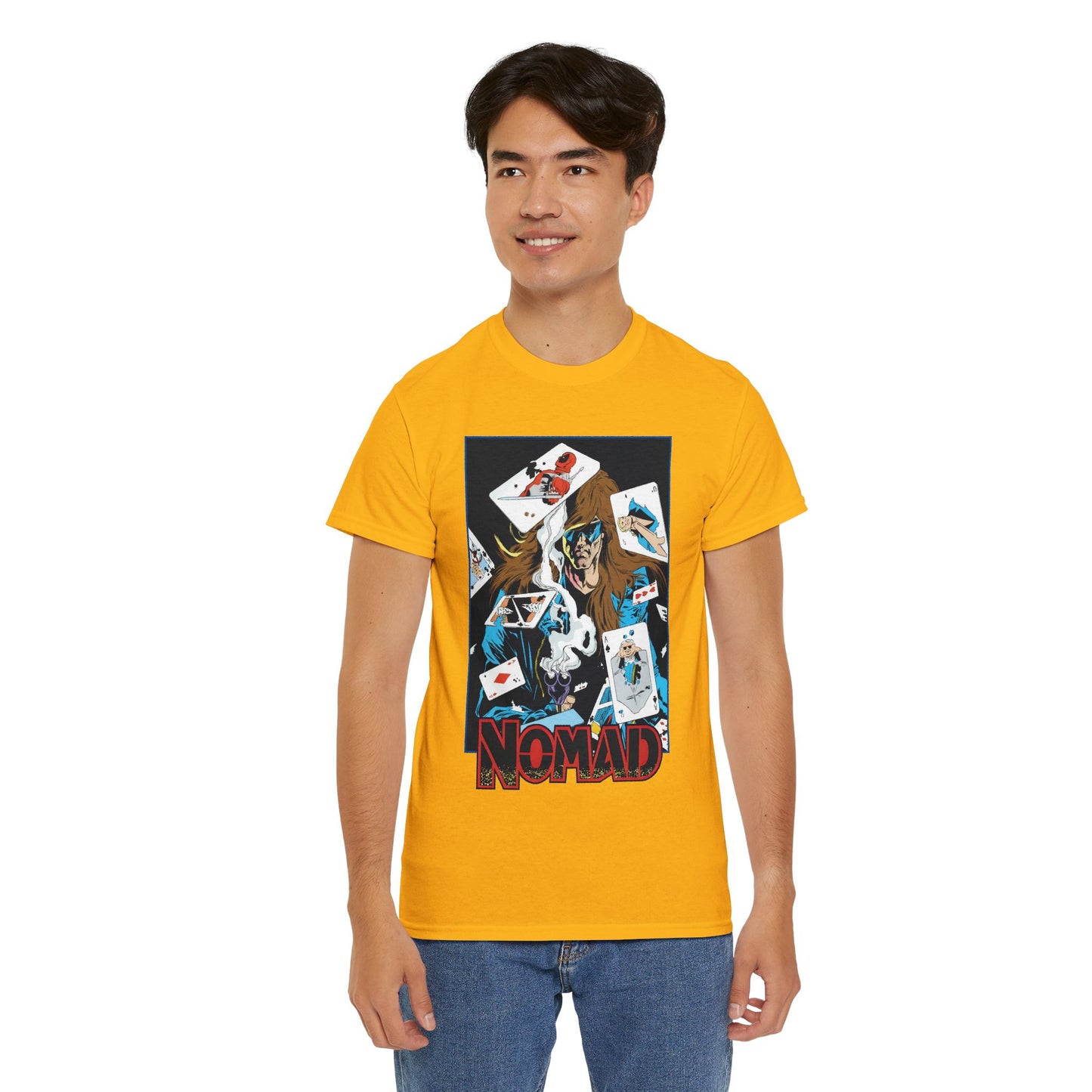 Nomad T-Shirt - S. Clarke Hawbaker, Mark McKenna Art - Jack Monroe - Playing Cards with Deadpool & Bushwacker - Marvel Comics