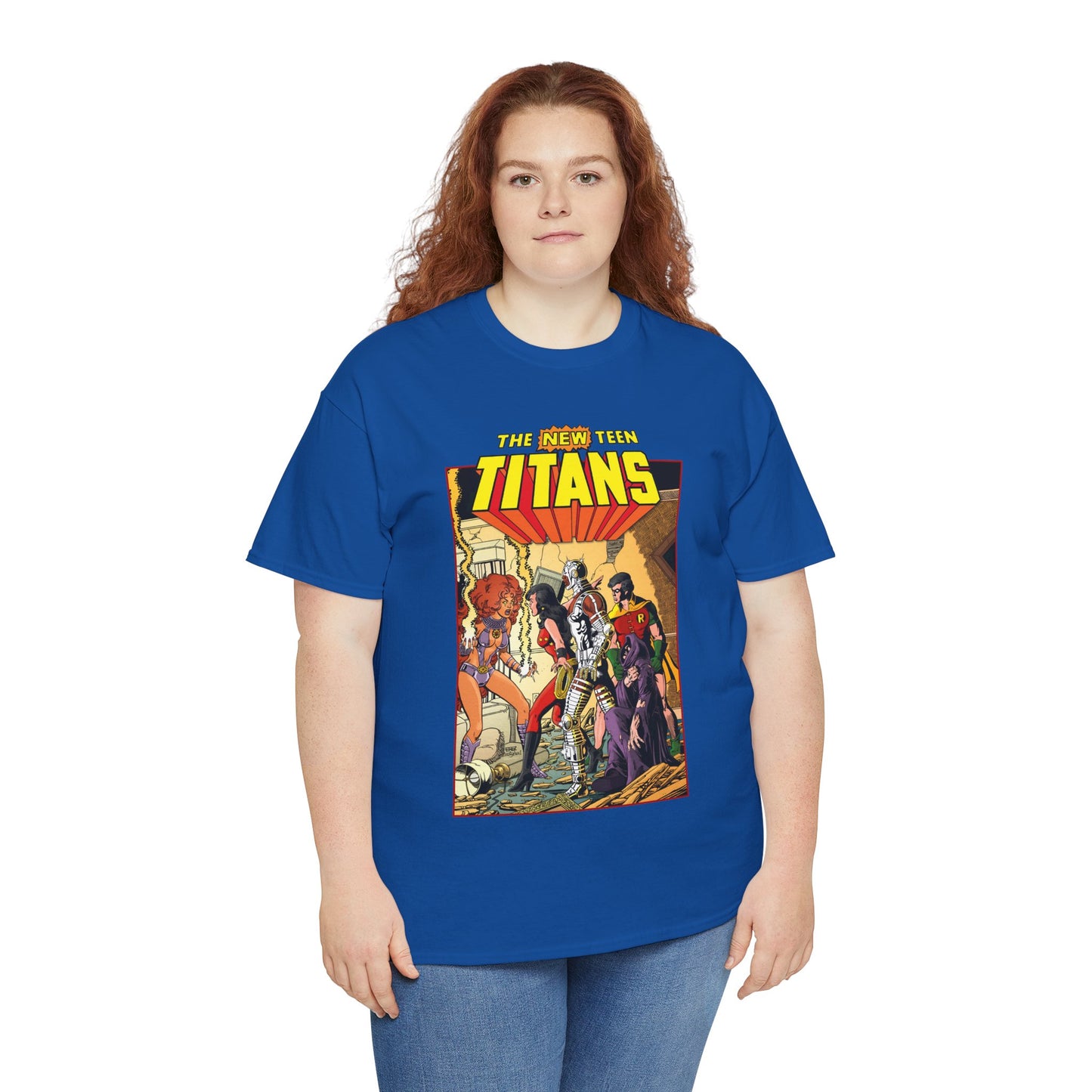 New Teen Titans T-Shirt - George Perez Art - #16 Cover - Wonder Girl, Robin, Starfire - DC Comics
