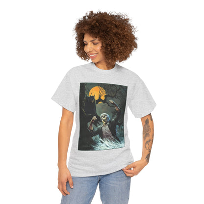 Solomon Grundy T-Shirt - Bernie Wrightson Art - Batman Watching From the Trees - DC Comics