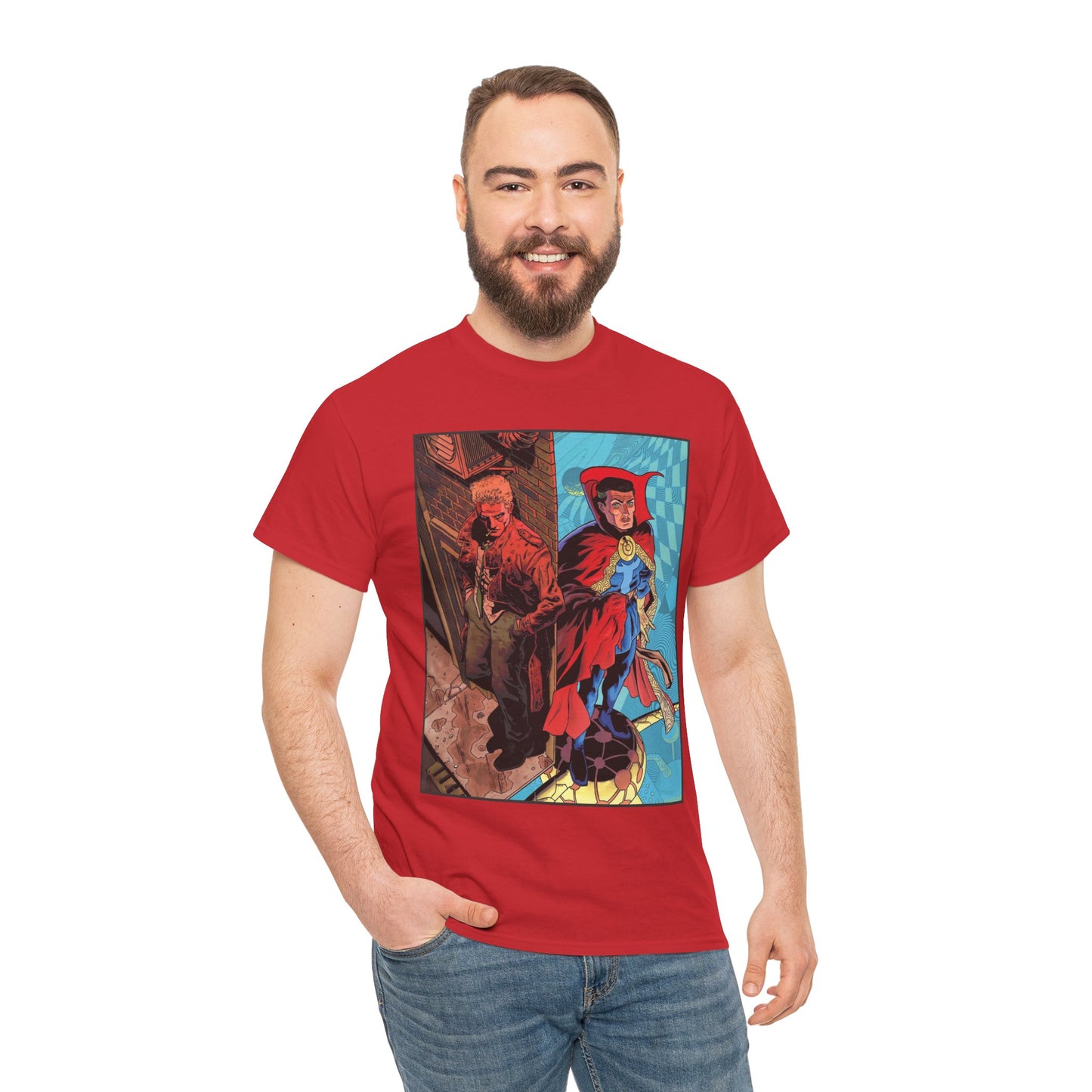 John Constantine & Dr. Strange T-Shirt - DC & Marvel Comics