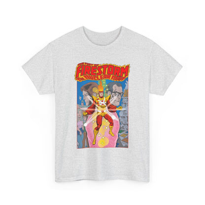 Fury of Firestorm T-Shirt - Pat Broderick Art - The Nuclear Man - Ronnie Raymond, Professor Martin Stein - DC Comics