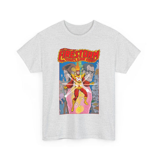 Fury of Firestorm T-Shirt - Pat Broderick Art - The Nuclear Man - Ronnie Raymond, Professor Martin Stein - DC Comics