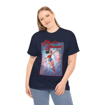 Wonder Woman '77 T-Shirt - Nicola Scott Art - Comic Book Based on the 1970s TV Series with Lynda Carter - DC Comics