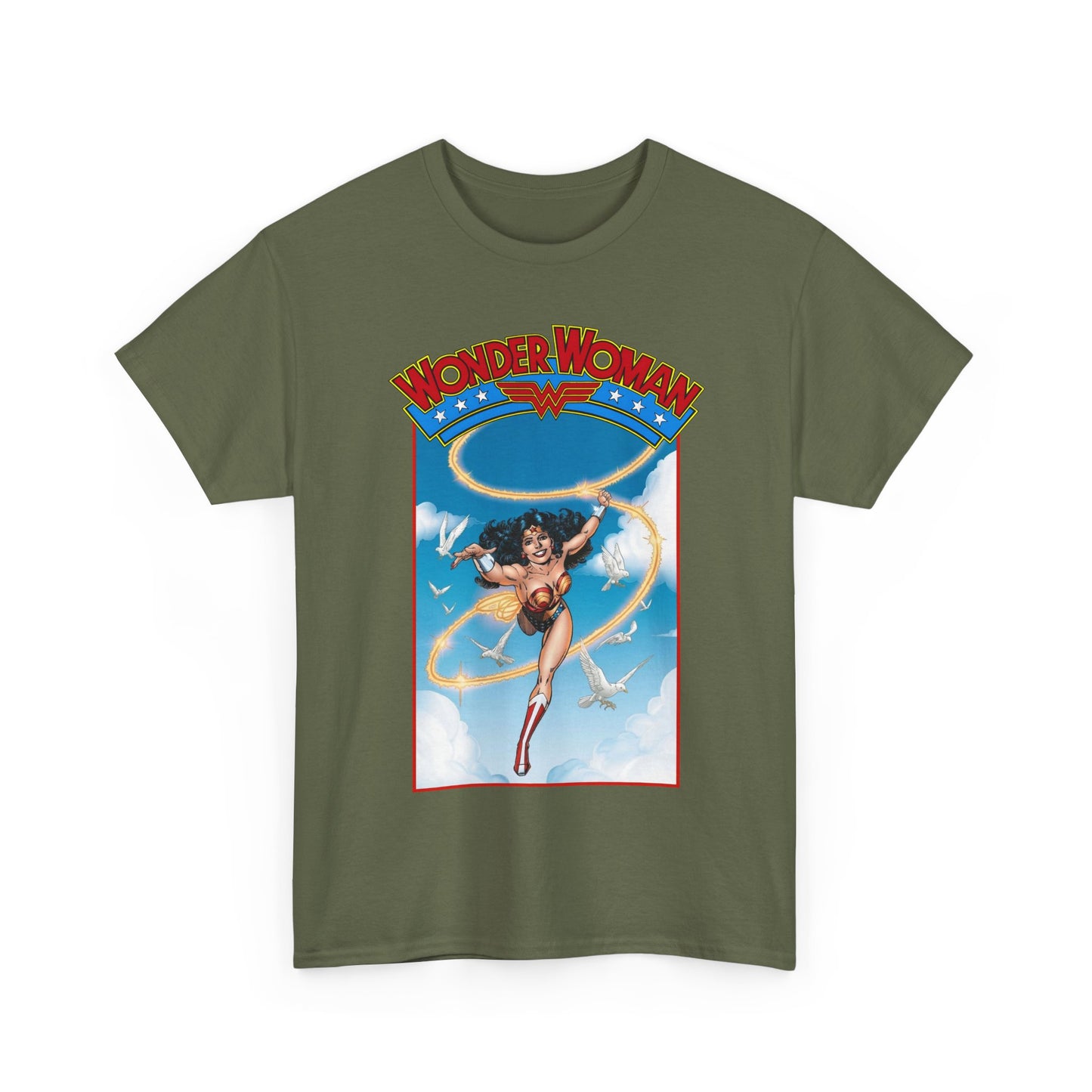 Wonder Woman T-Shirt - George Perez Art - Post-Crisis 1980s Retro Graphic - Themyscira - DC Comics