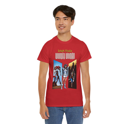 Diana Prince Wonder Woman  T-Shirt - 1970s White Suit Years - Bronze Age DC Comics