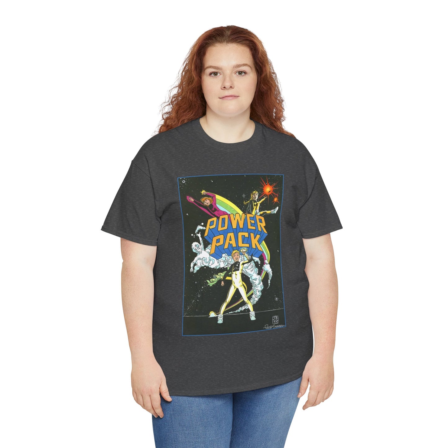 Power Pack T-Shirt - June Brigman, Roy Richardson, Bob Share Art - Ad Recreation - Marvel Comics