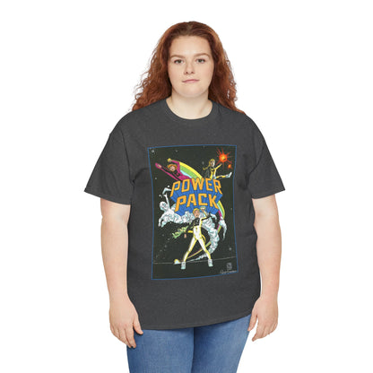 Power Pack T-Shirt - June Brigman, Roy Richardson, Bob Share Art - Ad Recreation - Marvel Comics