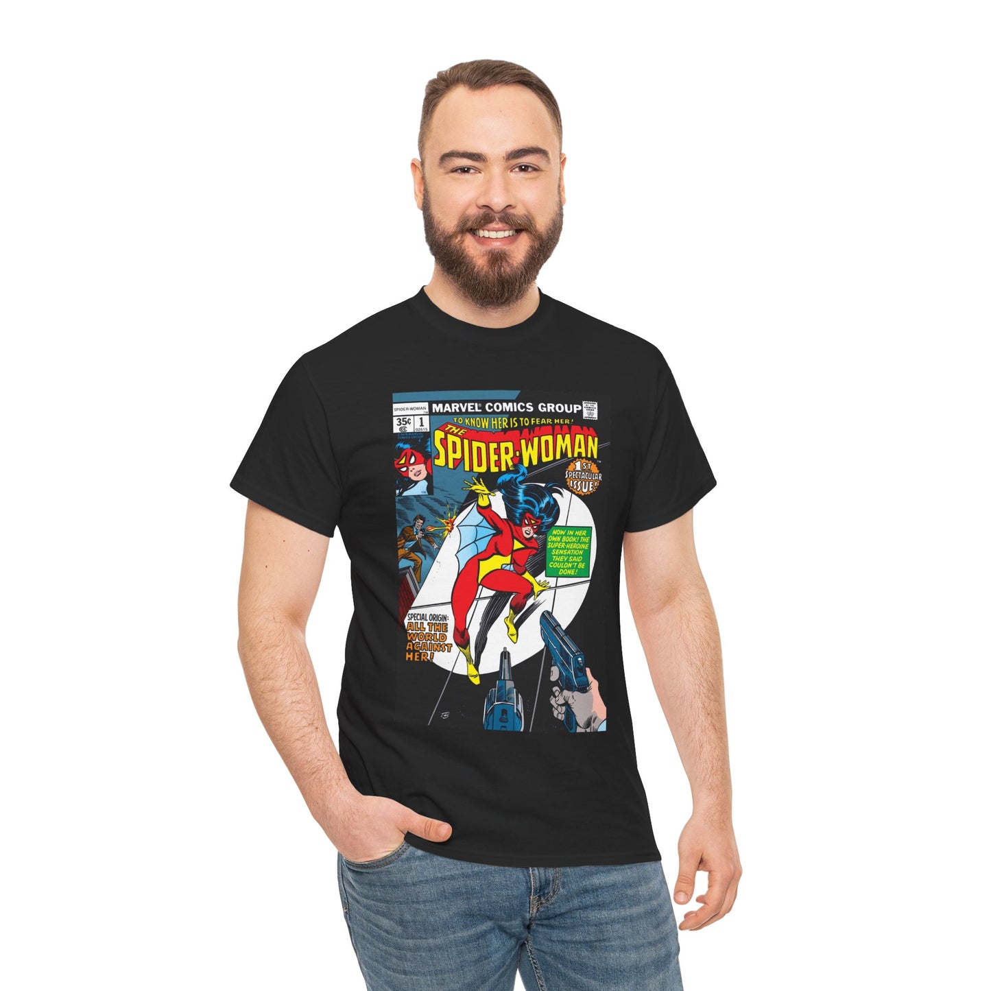 Spider-Woman T-Shirt - 1978 Marvel Comics - #1 Cover Art - Jessica Drew