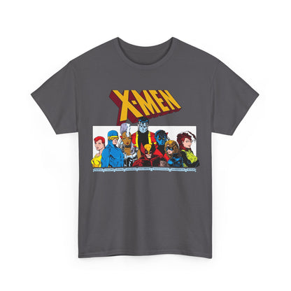 X-Men T-Shirt - Arthur Adams Art - Cyclops, Nightcrawler, Storm, Wolverine, Shadowcat, Phoenix (Rachel Summers), Colossus, Rogue - Marvel Comics