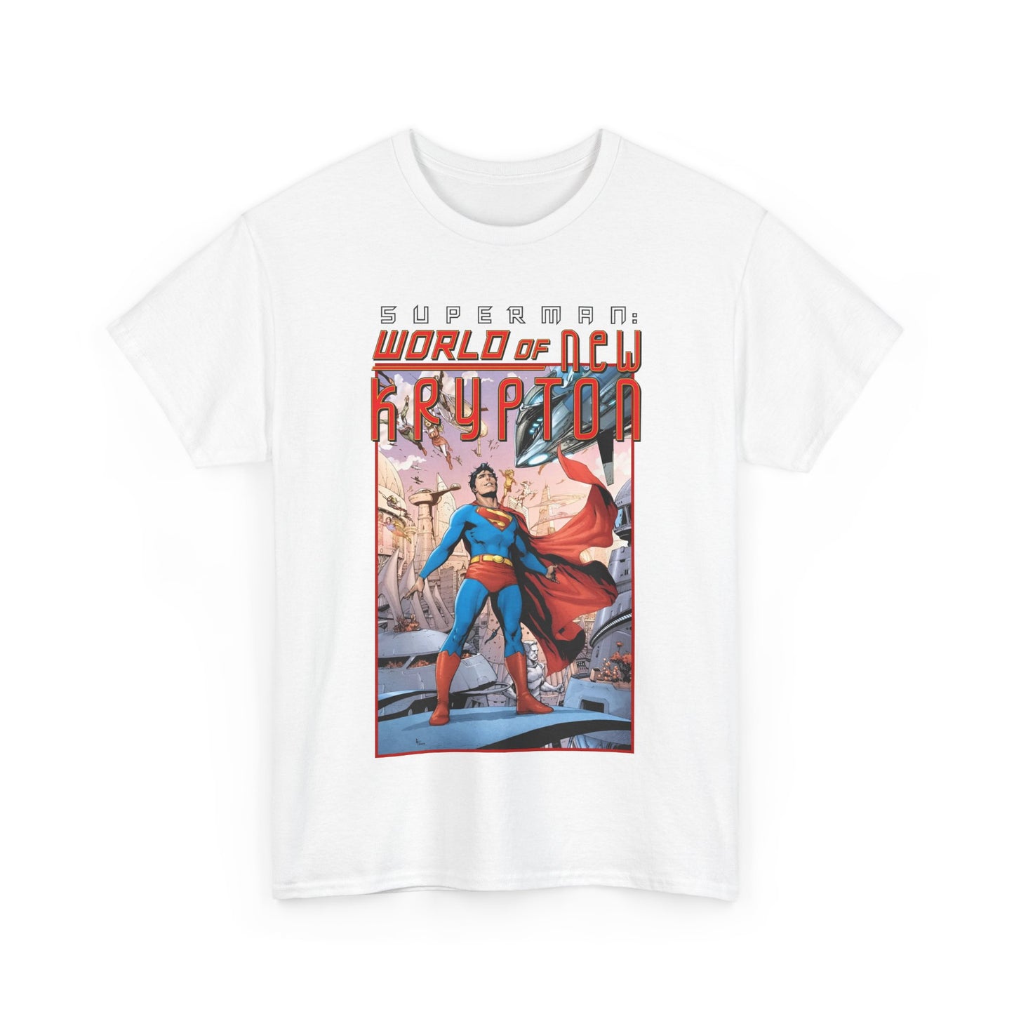 Superman World of New Krypton T-Shirt - Gary Frank Art - Popular DC Comics Storyline - Kal-El