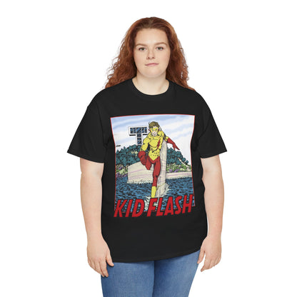 Kid Flash T-Shirt - George Perez Art - Wally West - New Teen Titans Member - Titans Tower - Future Flash - DC Comics