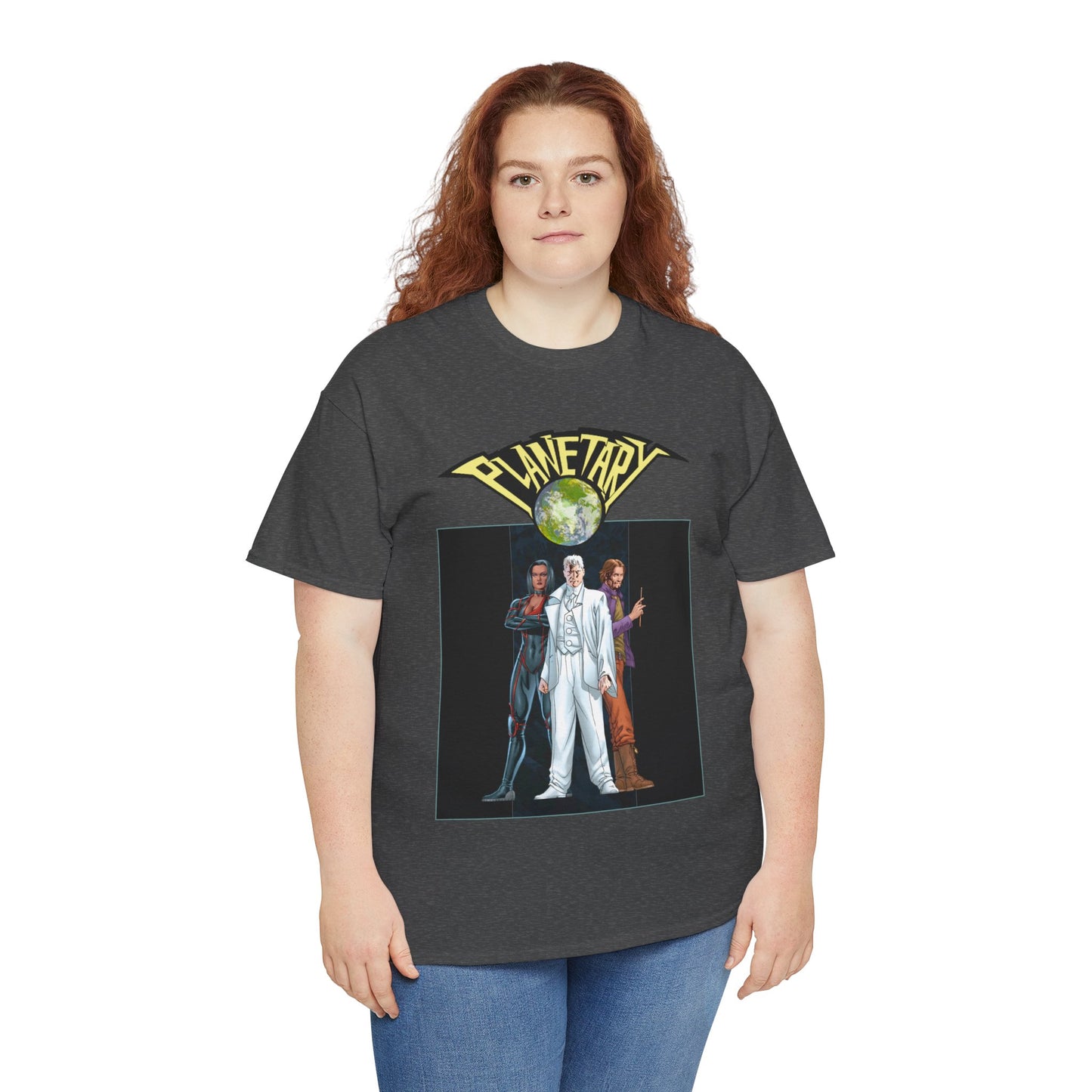 Planetary T-Shirt -  - John Cassaday Art - The Drummer, Jakita Wagner & Elijah Snow - DC Comics/Wildstorm