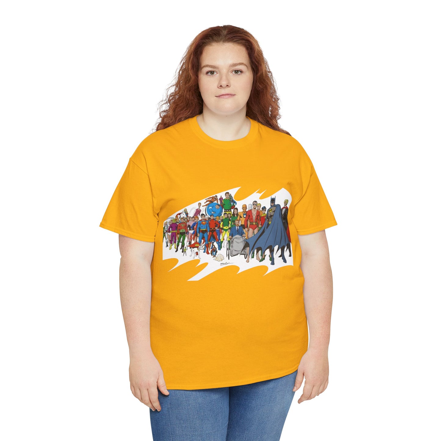 Batman T-Shirt - Neal Adams Art - Plastic Man, Sargon, Robin, Doom Patrol, Superboy, Legion of Super-Heroes - 100-Page Giant Cover Art - DC Comics