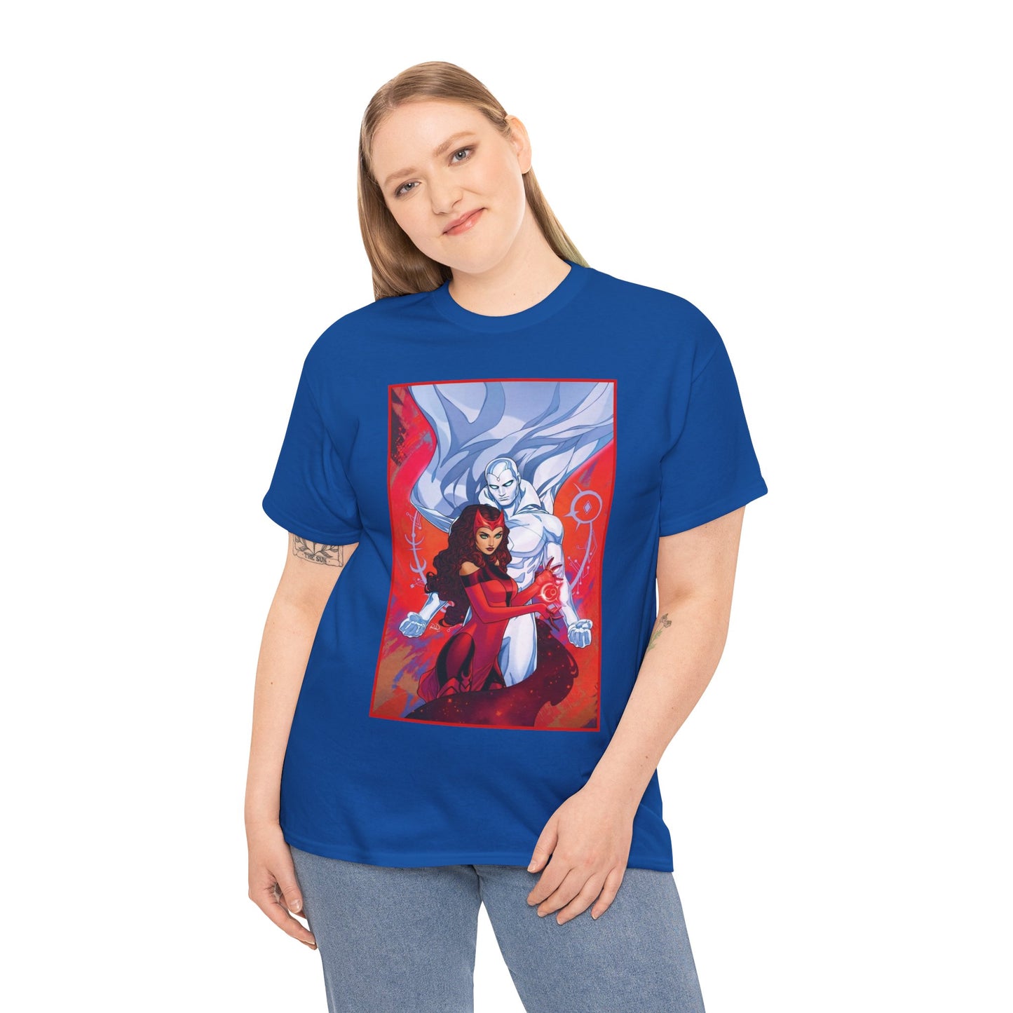 Scarlet Witch & Vision T-Shirt - Russell Dauterman Art - Avengers Members - Marvel Comics