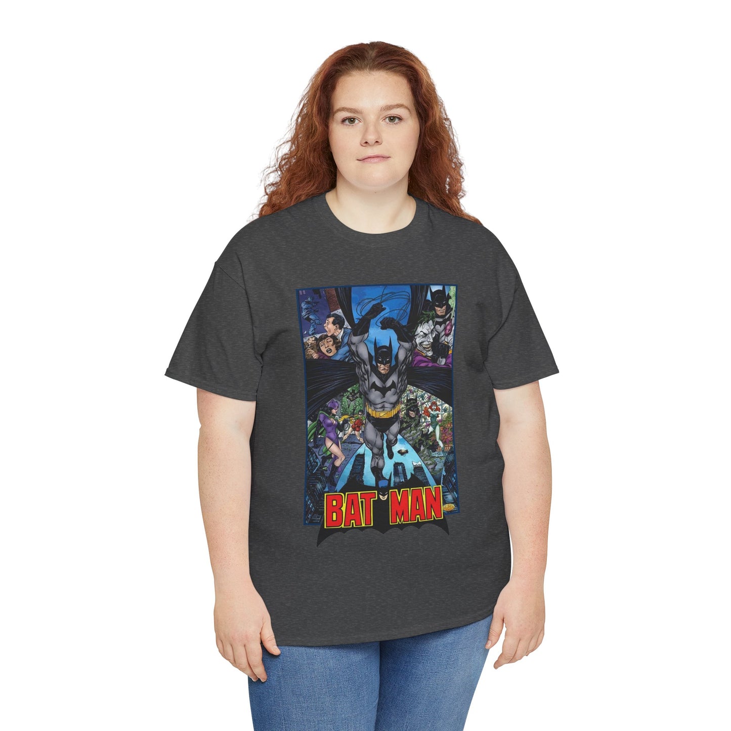 Batman T-Shirt - John Byrne Art - Joker, Catwoman, Poison Ivy - Caped Crusader - DC Comics