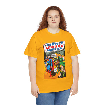 Justice League of America T-Shirt - Dick Dillin Art - Superman, Wonder Woman, Green Arrow, Green Lantern - DC Comics