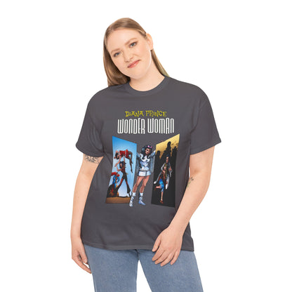 Diana Prince Wonder Woman  T-Shirt - 1970s White Suit Years - Bronze Age DC Comics