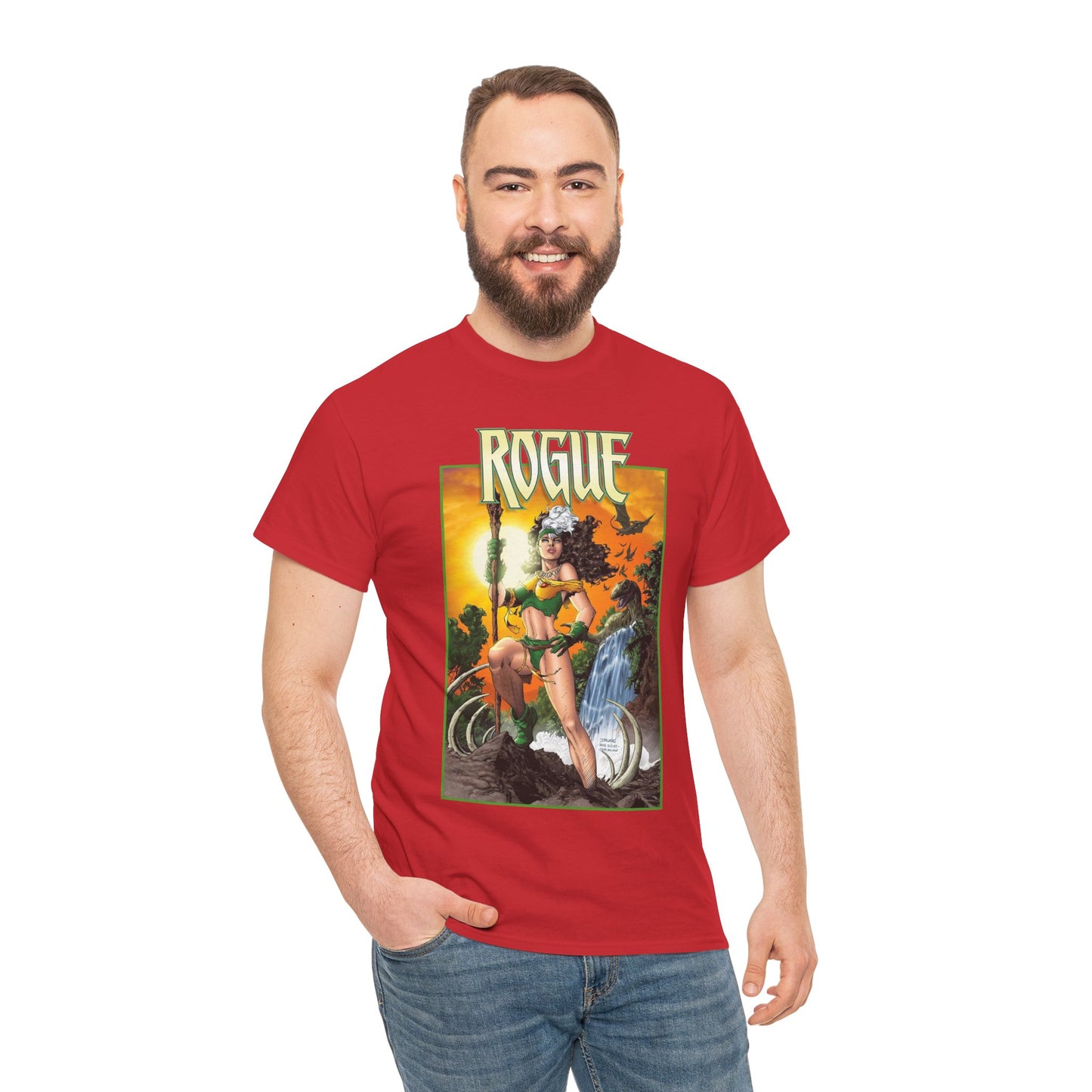 Rogue T-Shirt - Jim Lee Art - X-Men Mutant Member & Leader - Savage Land - 1990s Story - Marvel Comics