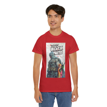 Batman: Black & White T-Shirt - Bill Sienkiewicz Art - Dark Knight Returns - Batman & Robin (Carrie Kelley) - DC Comics