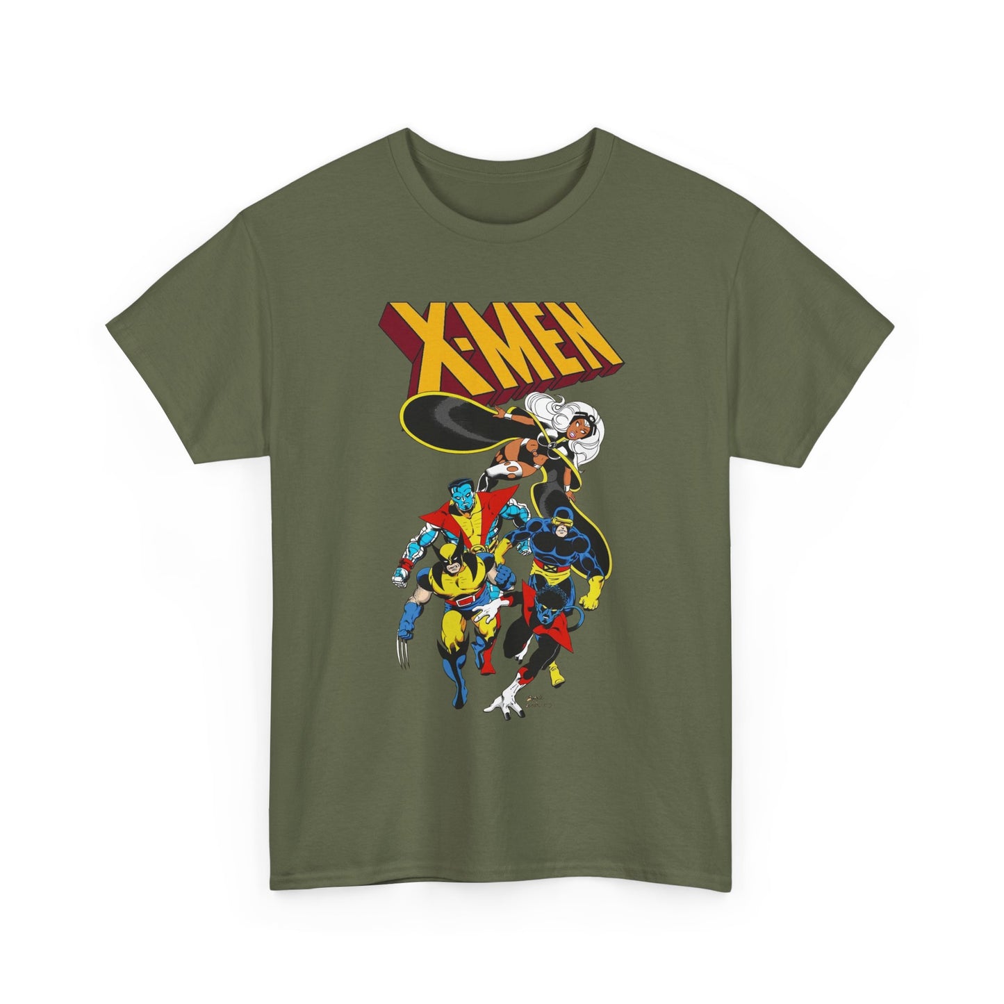 X-Men T-Shirt - John Byrne Art - Wolverine, Storm, Cyclops, Colossus, Nightcrawler - Marvel Comics Mutants