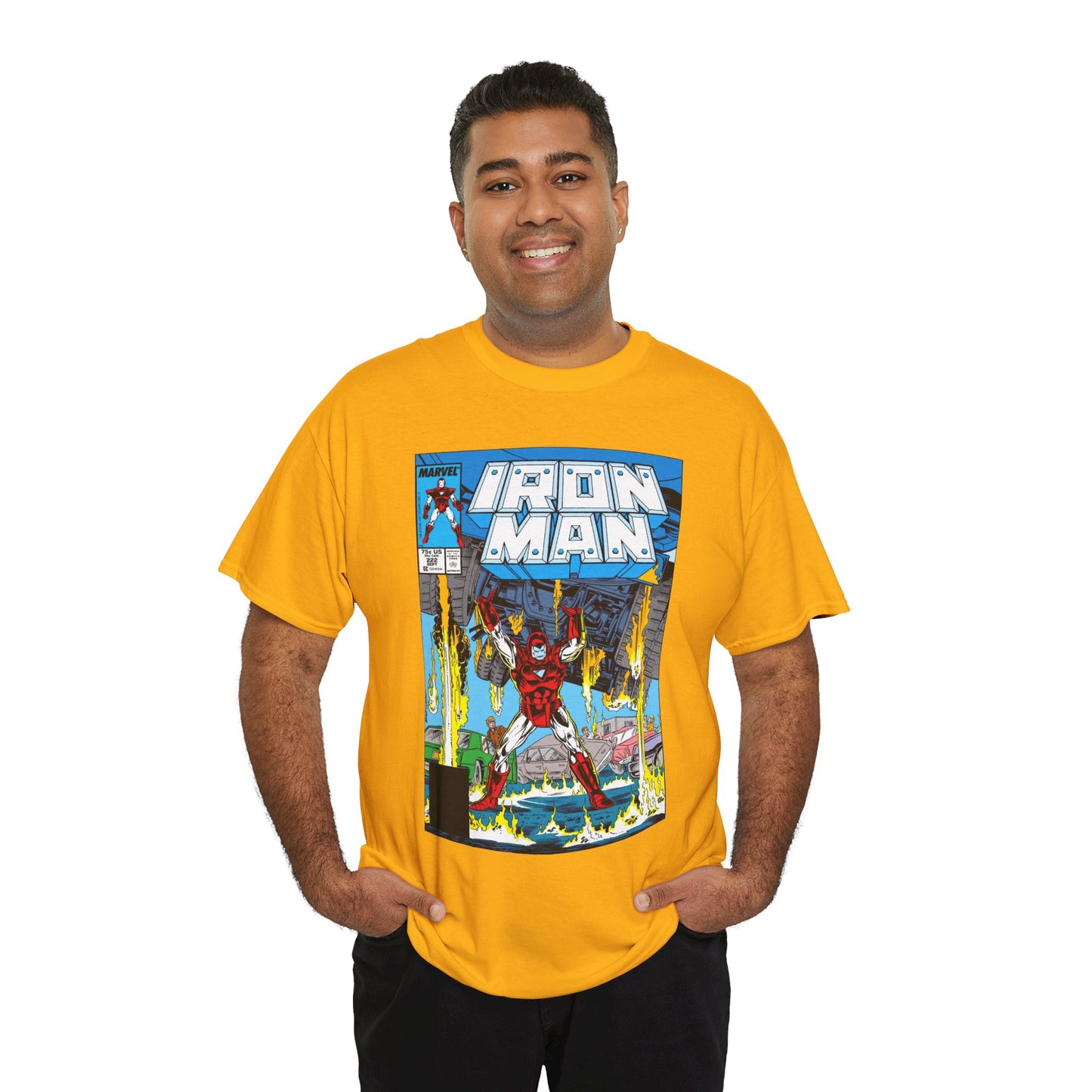 Iron Man #222 T-Shirt - Mark Bright Art - Marvel Comics