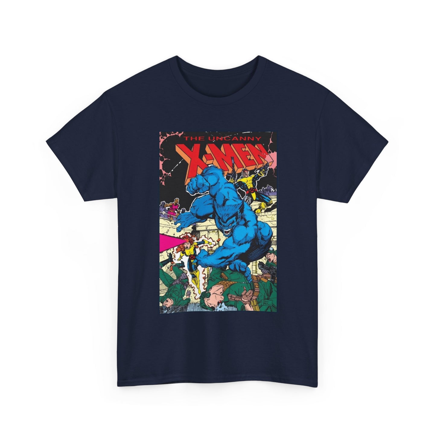 Uncanny X-Men T-Shirt - Jim Lee Art - Beast, Forge - Marvel Comics