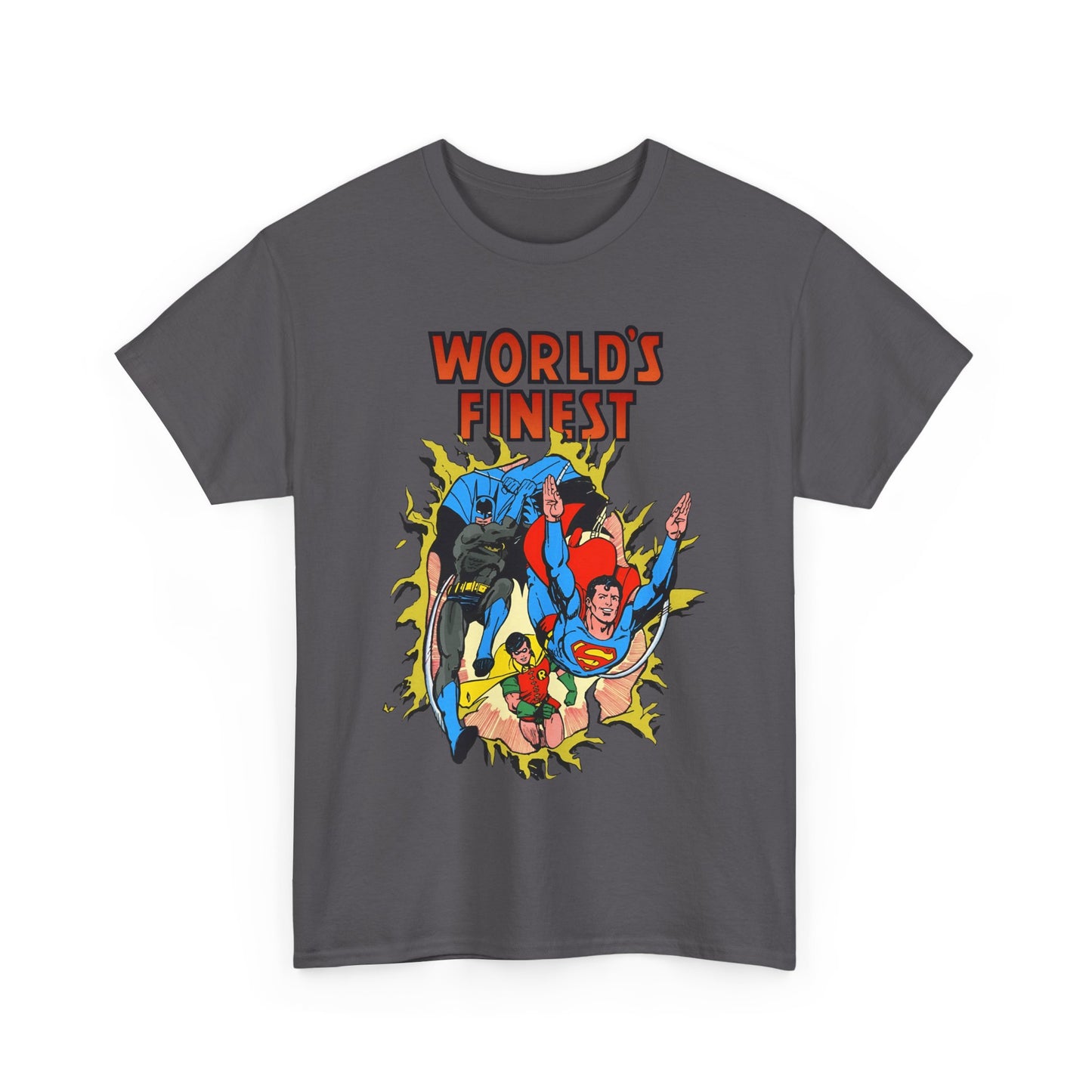 World's Finest T-Shirt - George Perez Art - Superman, Batman, Robin - DC Comics